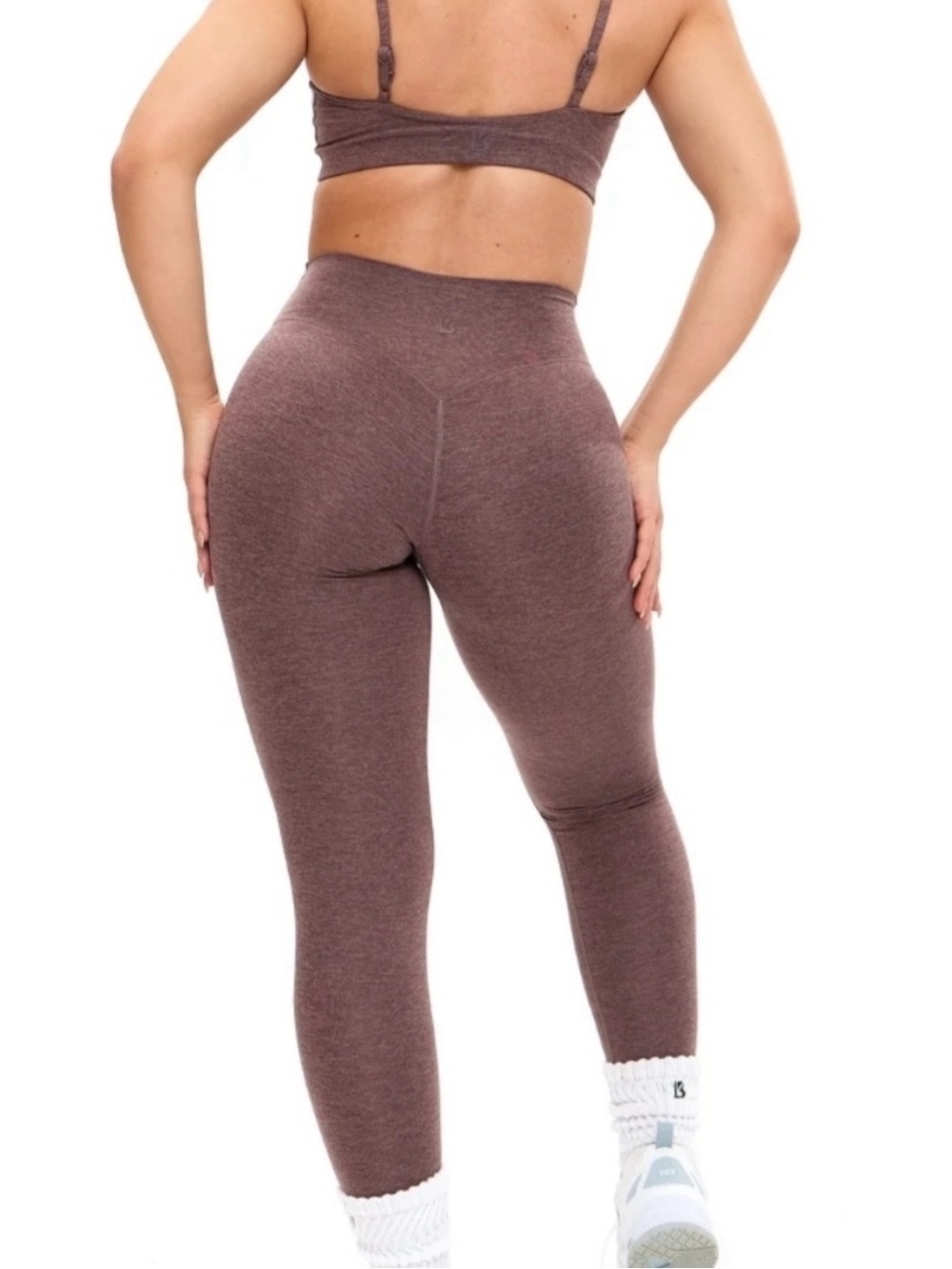 BuffBunny Brown Heather High-Waist Seamless Leggings